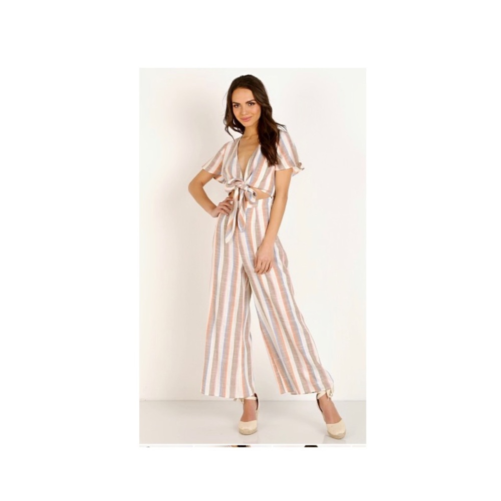 Show Me Your Mumu
Val Jumpsuit Shorebert Stripe